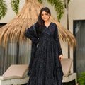 Stunning Black Muslin Digital Floral Printed Anarkali Salwar Suit with Dupatta