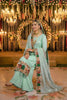 Splendid Sea Green Heavy Embroidered Eid Special Palazzo Suit with Net Dupatta