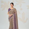 Graceful Beige Viscose Saree Embroidery Border for Women