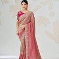 Vibrant Rani Pink Viscose Saree Embroidery Border for Women