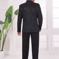 Latest Black Textured Jodhpuri Jacket Without Pant for Wedding