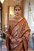 Royal Copper Brown Banarasi Traditional Silk Saree Golden Zari Festive Wear