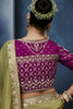 Luxury Olive Green Embroidered Saree with Designer Blouse
