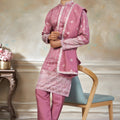 Stylish Pink Embroidered Pure Silk Kurta Pyjama Set with Dupatta for Wedding