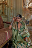 Green Silk Banarasi Saree with Floral Zari Weaving Contrast Border