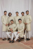 Wonderful Green Jacquard Wedding Wear Indo Western for Men