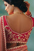 Red Silk Saree Embroidery Designer  Matching Blouse