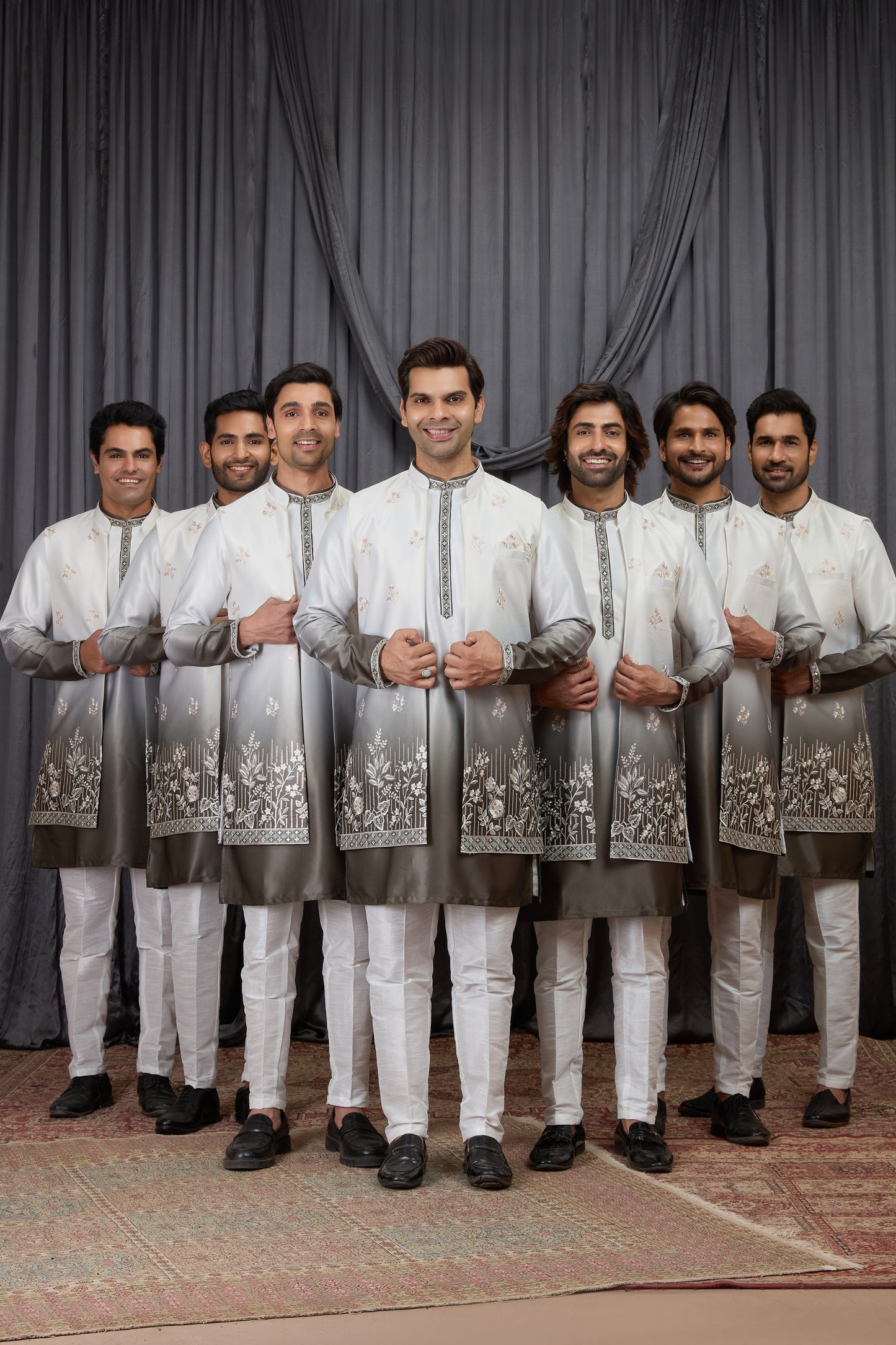 Elegant Green Art Silk Embroidered Kurta Pyjama with Designer Jacket Set for Men