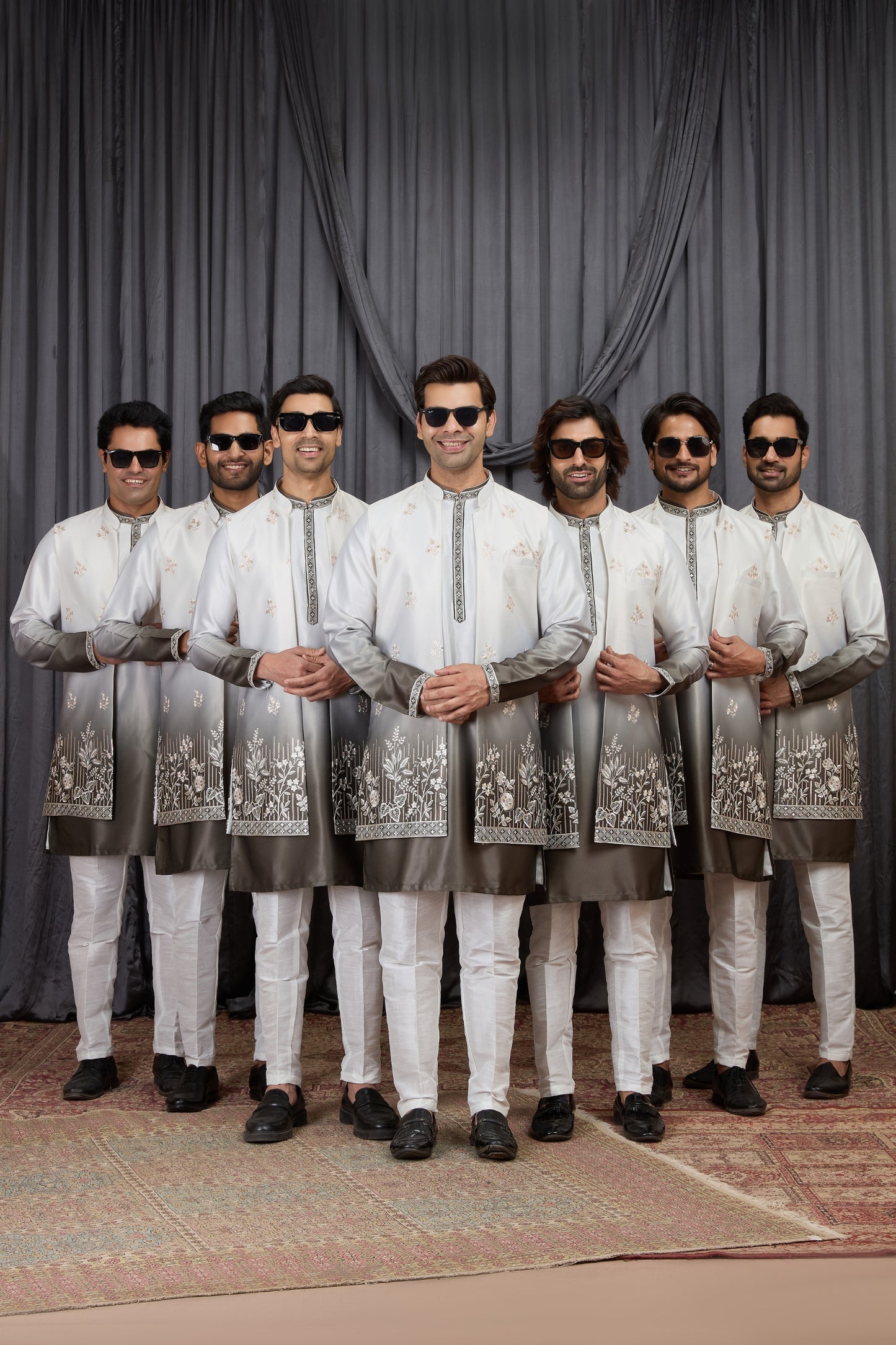 Elegant Green Art Silk Embroidered Kurta Pyjama with Designer Jacket Set for Men