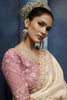 Luxury Off White Embroidered Saree with Designer Blouse