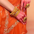 Orange Designer Saree Embroidered Border Saree