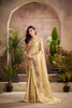 Elegant Golden Banarasi Silk Saree with Zari Weaving Festive Wear