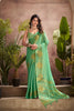 Elegant Green Banarasi Silk Saree with Golden Zari Festive Wear