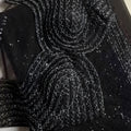 Black Net Saree with Heavy Sequin Embroidery Designer Blouse