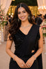 Black Georgette Saree with Sequins Embroidered Designer Blouse