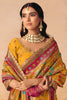 Mustard Yellow Paithani Silk Saree with Multicolor Zari Weaving Saree