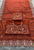 Orange Embroidered Georgette Saree with Matching Blouse Festive Wear