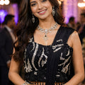 Black Ready-to-Wear Designer Draped Saree Sequins Blouse
