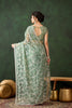 Mint Green Net Embroidered Saree Designer Saree