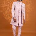 Superb Pink Indo Western Sherwani Heavy Embroidery With Designer Jacket