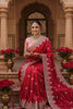 Traditional Red Silk Saree with Blouse Piece Festive Wear