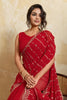 Red Designer Saree Heavy Embroidery Border Sequins Georgette Saree
