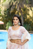 Wonderful Purple Embroidered Organza Lehenga Choli with Dupatta for Wedding