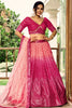 Lovely Rani Pink Chinon Designer Lehenga Choli Set with Sequin Work and Matching Dupatta