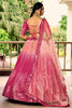 Lovely Rani Pink Chinon Designer Lehenga Choli Set with Sequin Work and Matching Dupatta