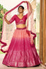 Lovely Rani Pink Chinon Designer Lehenga Choli Set with Sequin Work and Matching Dupatta