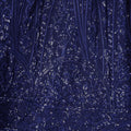Stunning Navy Blue Embroidered Georgette Lehenga Choli with Dupatta for Women