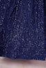 Stunning Navy Blue Embroidered Georgette Lehenga Choli with Dupatta for Women