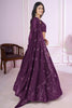 Lovely Purple Embroidered Georgette Lehenga Choli with Dupatta for Women
