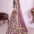 Stylish Purple Designer Georgette Lehenga Choli with Soft Net Dupatta for Women