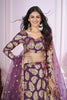 Stylish Purple Designer Georgette Lehenga Choli with Soft Net Dupatta for Women