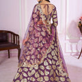 Stylish Purple Designer Georgette Lehenga Choli with Soft Net Dupatta for Women