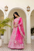 Stylish Pink Crepe Silk Embroidered Designer Lehenga Choli with Dupatta for Women