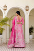 Stylish Pink Crepe Silk Embroidered Designer Lehenga Choli with Dupatta for Women