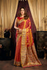 Stunning Rani Pink Tissue Silk Zari Weaving Saree