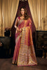 Beautiful Rani Pink Tissue Silk Zari Weaving Saree