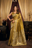 Royal Mustard Gold Tissue Silk Zari Weaving Saree