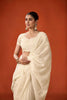 Off-White Embroidered Saree with Matching Blouse Party Wear Saree