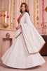 Traditional White Multicolor Rayon Embroidery Work Designer Lehenga Choli with Dupatta