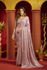 Premium Mauve Velvet Silk Saree Beads Sequins Work for Women