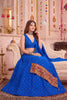 Graceful Royal Blue Multicolor Rayon Thread Work Designer Lehenga Choli with Dupatta