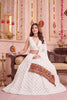 Stylish White Multicolor Rayon Thread Work Designer Lehenga Choli with Dupatta