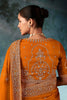 Designer Orange Silk Saree with Heavy Border Matching Blouse