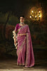 Beautiful Pink Premium Viscose Zari Embroidery Saree for Women