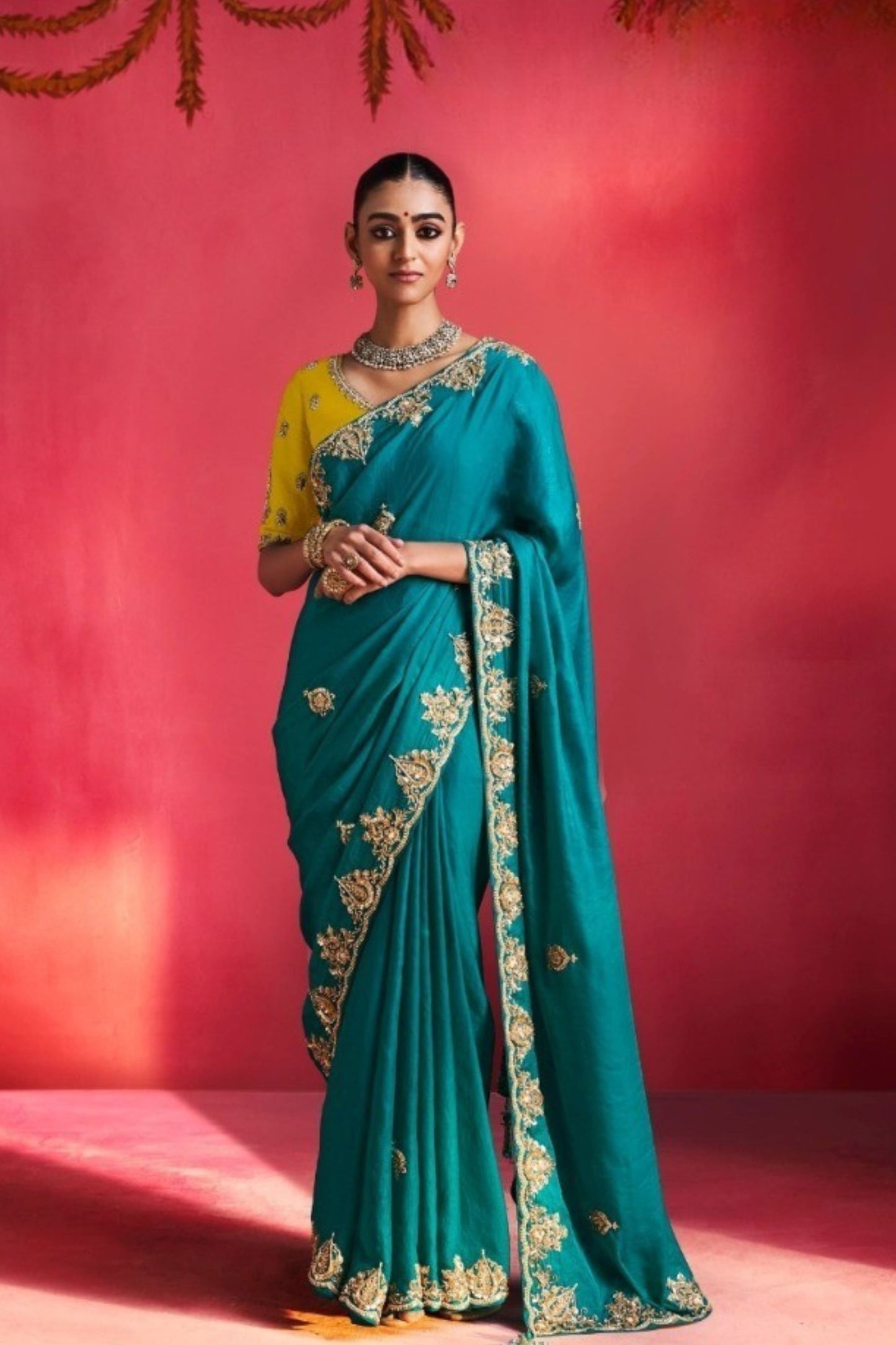 Grateful Teal Blue Fancy Soft Silk Saree Thread Embroidery Sequin Work for Women