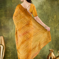 Mustard Yellow Woven Designer Saree with Matching Blouse